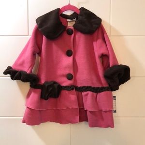 NWT Cork's Kids pink felted hat and coat